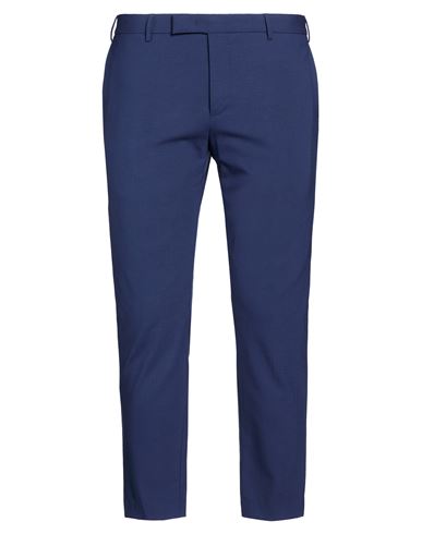 Man Pants Blue Size 38 Virgin Wool, Elastane