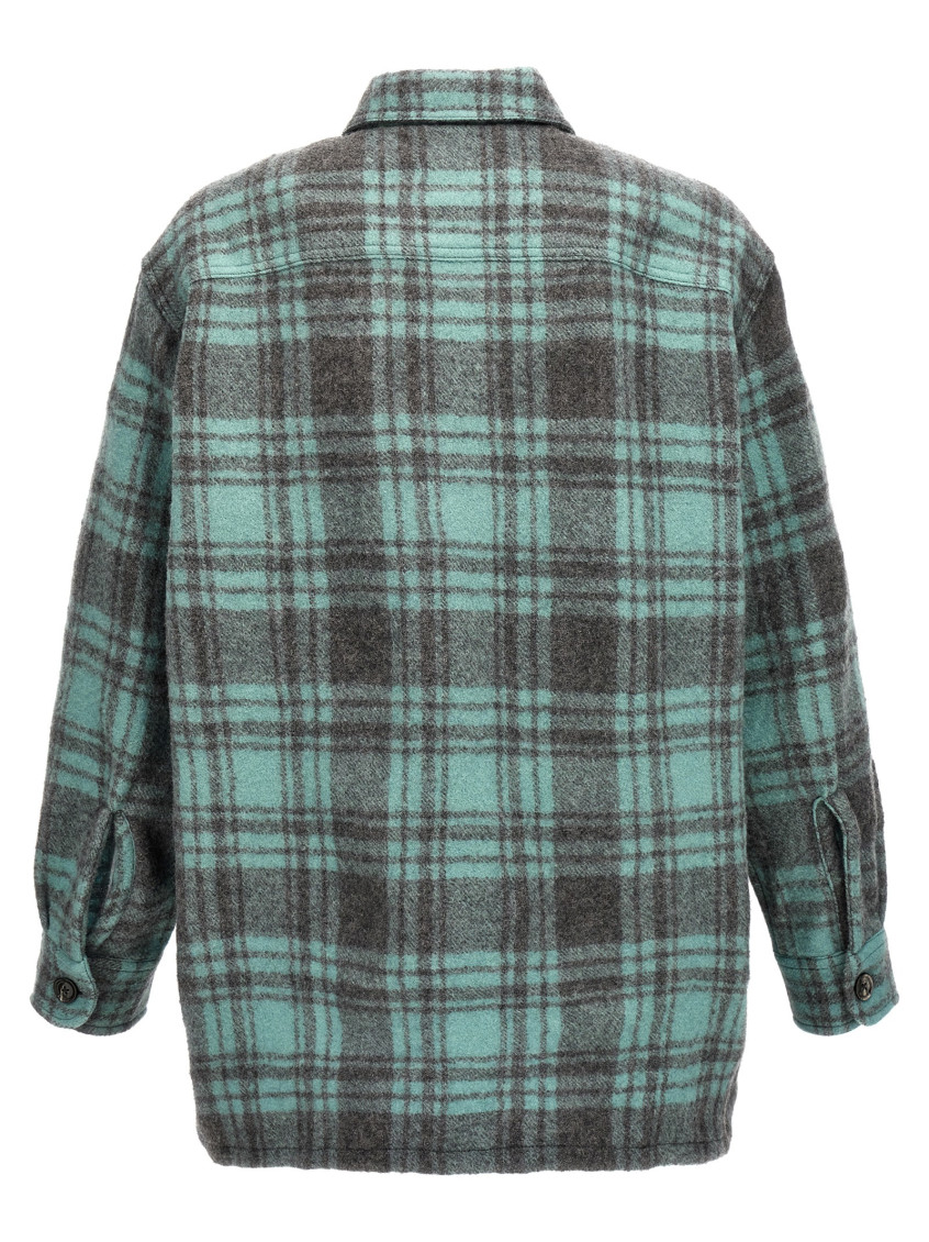 Ami Paris - plaid wool shirt jacket