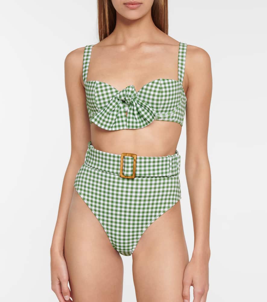 Alexandra Miro Ursula gingham bikini bottoms