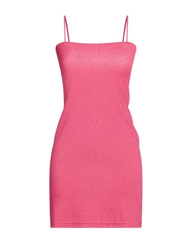 Woman Mini dress Fuchsia Size S Viscose, Polyester, Polyamide, Elastane