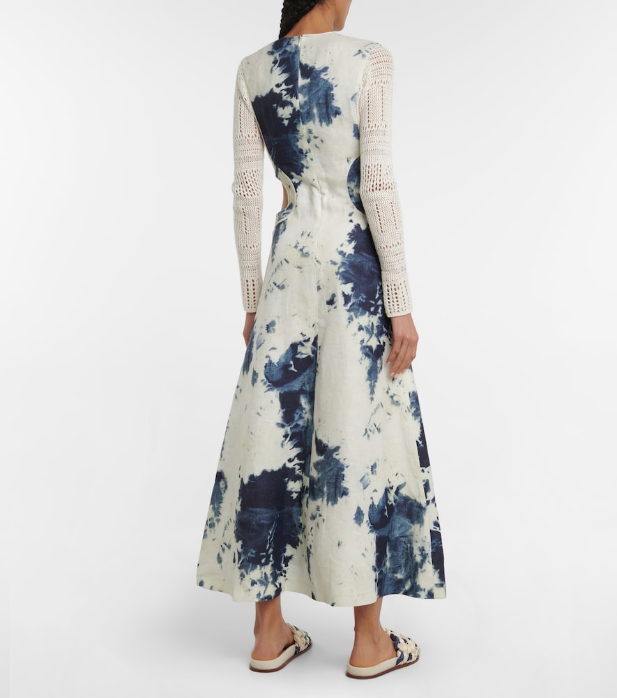 Exclusive to Mytheresa - Tie-dye cutout midi dress