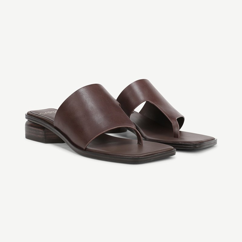Sarto By Shoes Sarto Jimena Sandal Chocolate Brown Leather