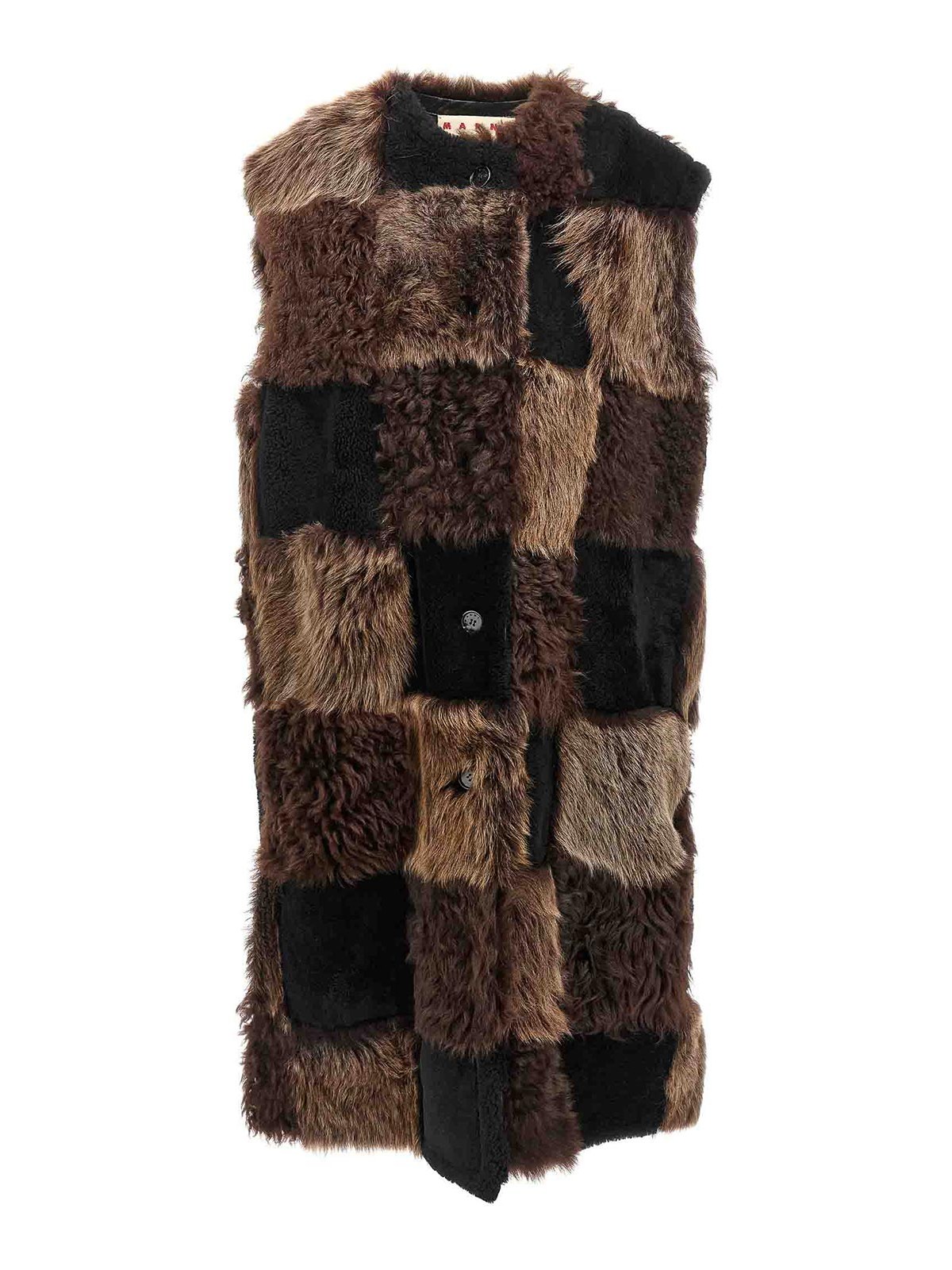 Long Shearling Vest