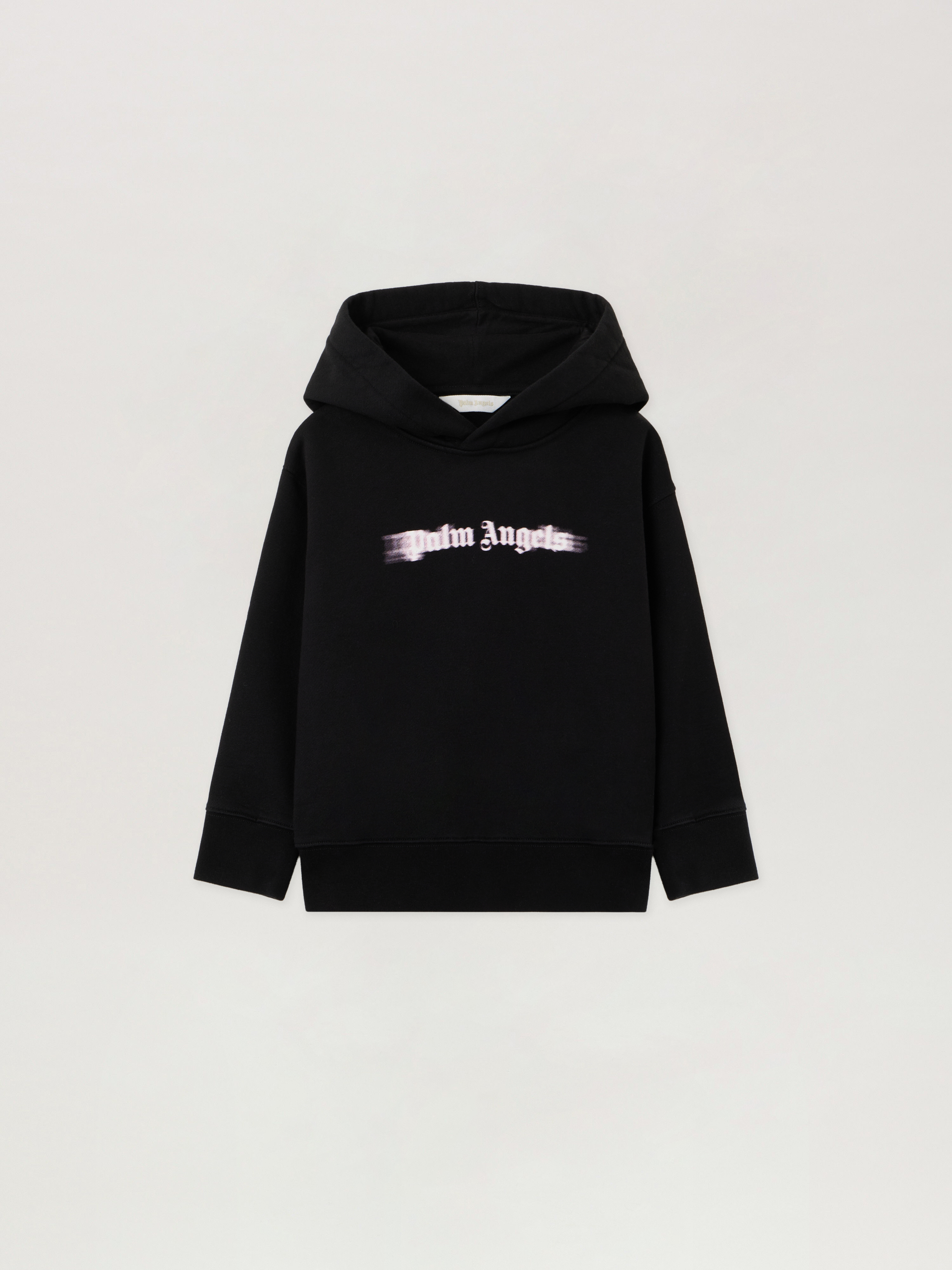 Blurred Logo Reg.hoodie Kids  Black