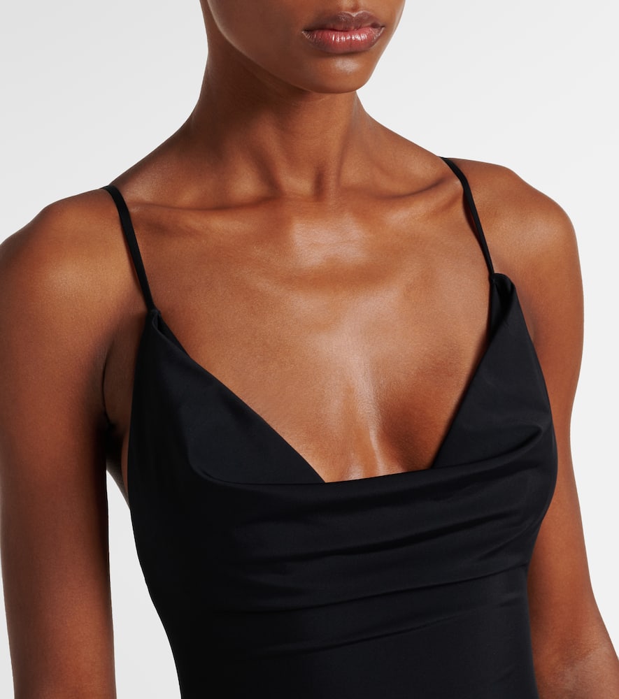 Draped swimsuit