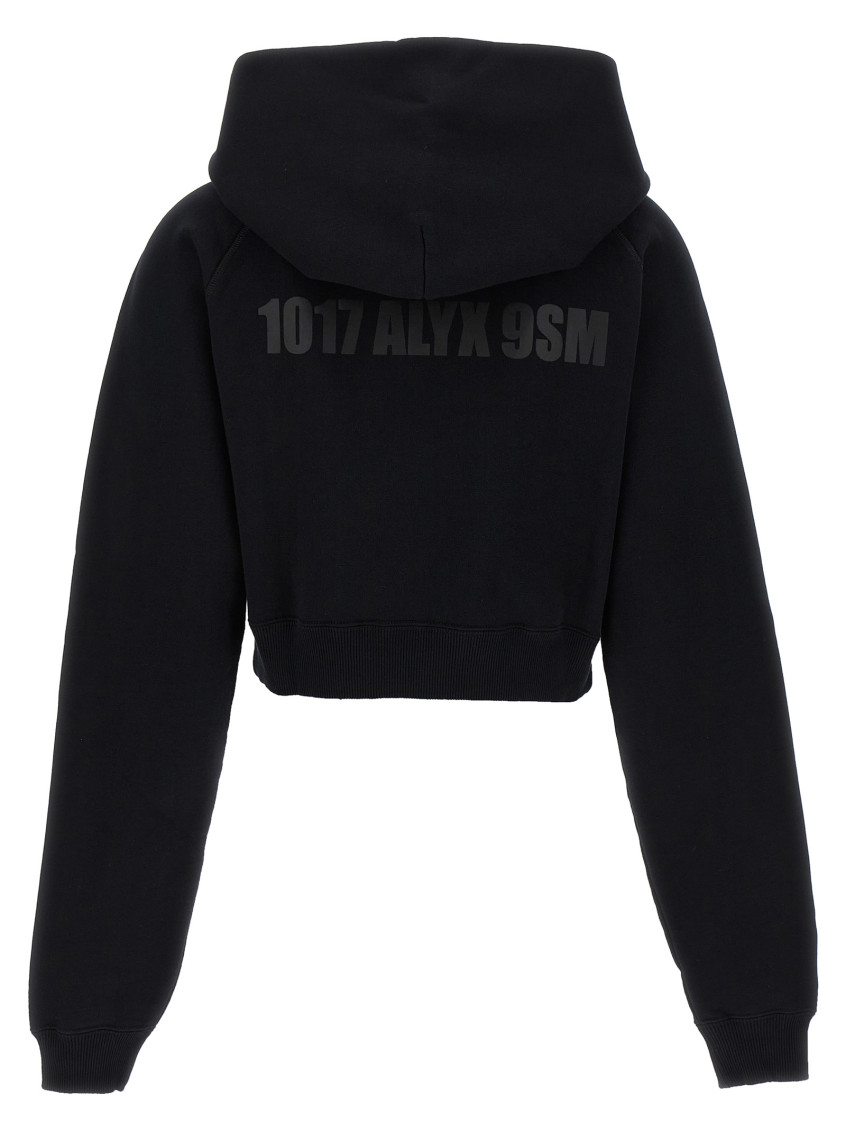 Black Cropped Hoodie