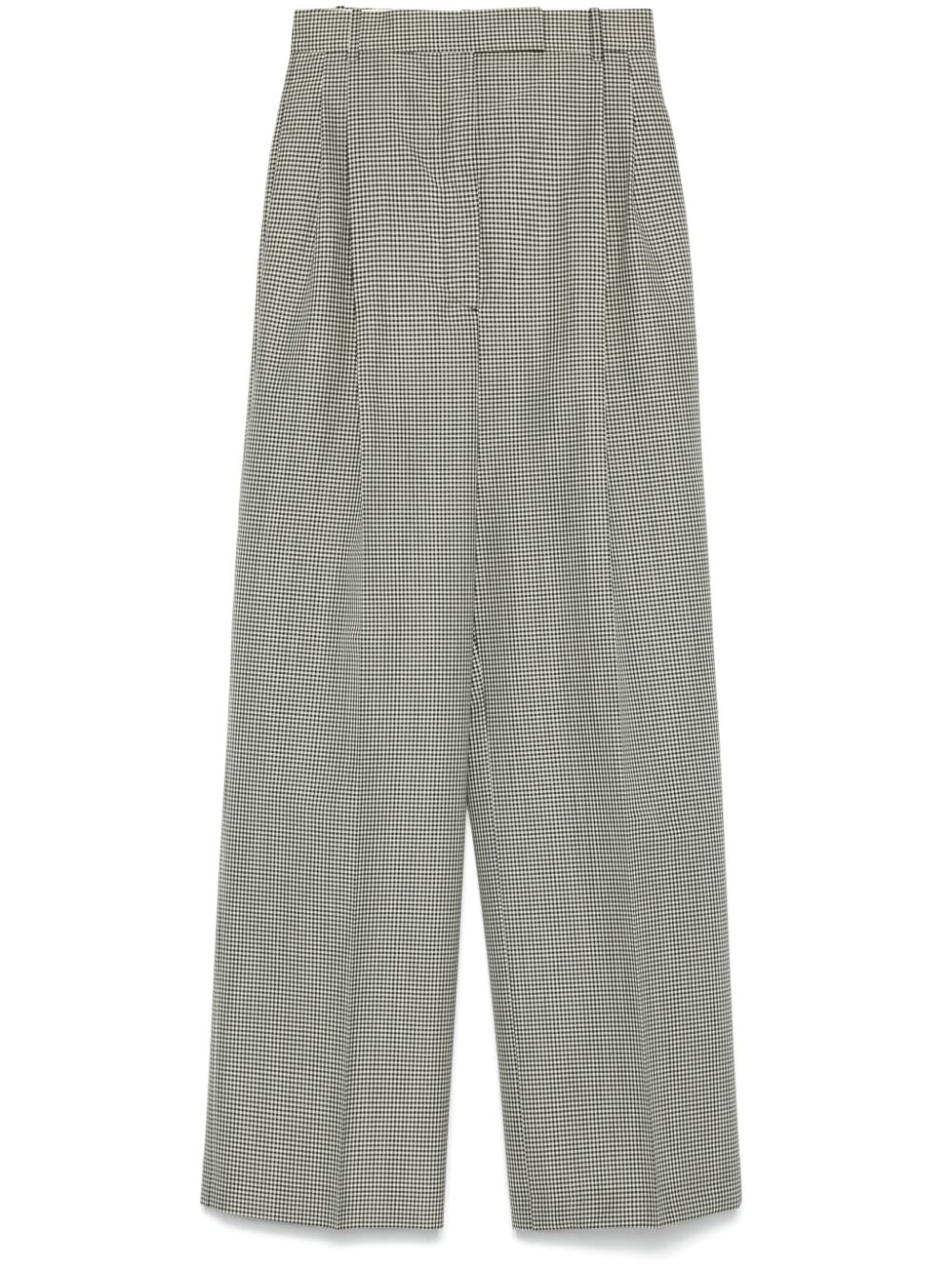 Checked trousers - Black