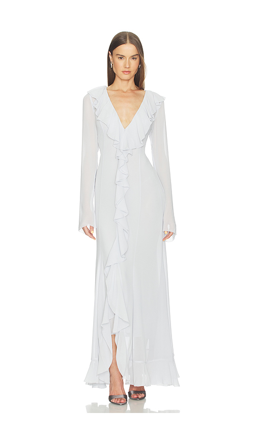 Camila Coelho Lelia Maxi Dress in Ice Blue. XXS also in XS