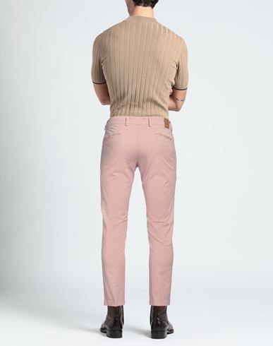 Man Pants Pink Size 38 Cotton, Elastane