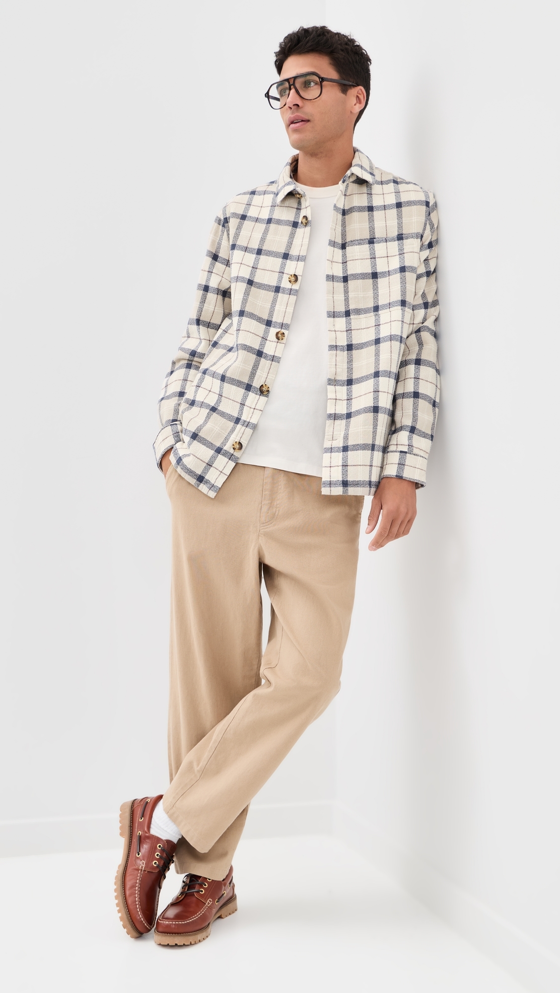 Vennel Textured Tartan Overshirt Oban Mist Tartan