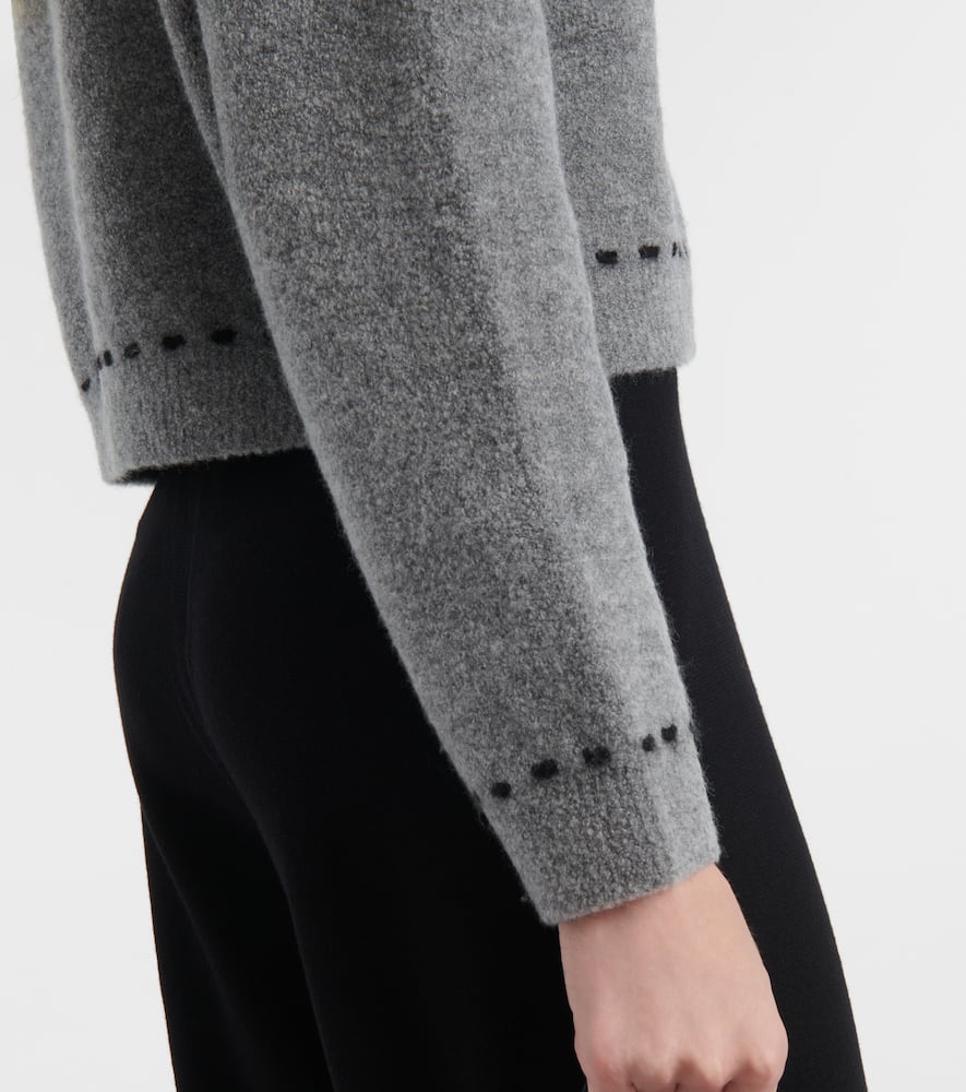 Wool and cashmere-blend cardigan