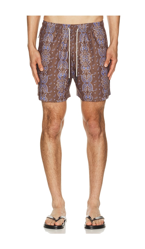 OAS Itaca Swim Shorts in Itaca - Brown. XL/1X also in S