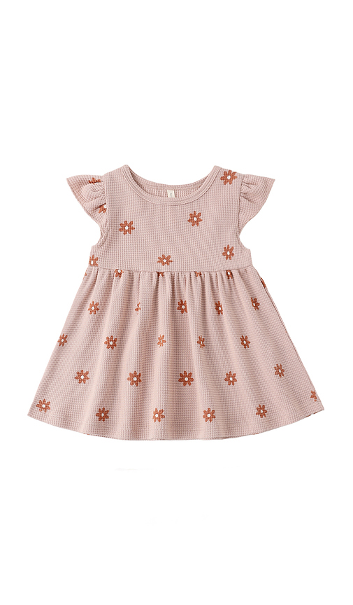 QUINCY MAE Flutter Sleeve Dress in Pink Daisy. 12-18M also -24M
