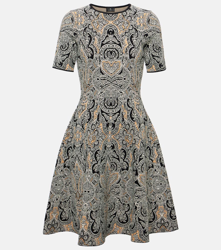 Paisley printed minidress