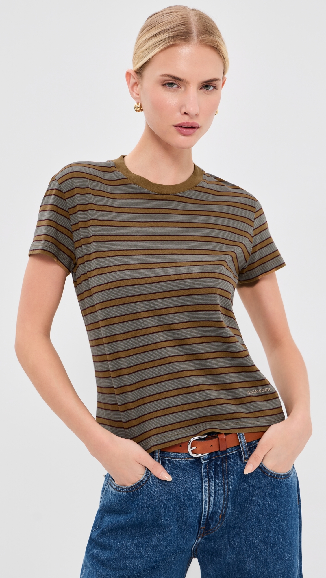 Kenzie T-Shirt Mist Stripe