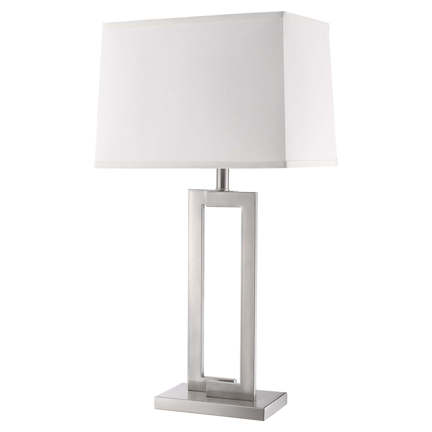 Brushed Nickel One Light Table Lamp from the Riley Collection