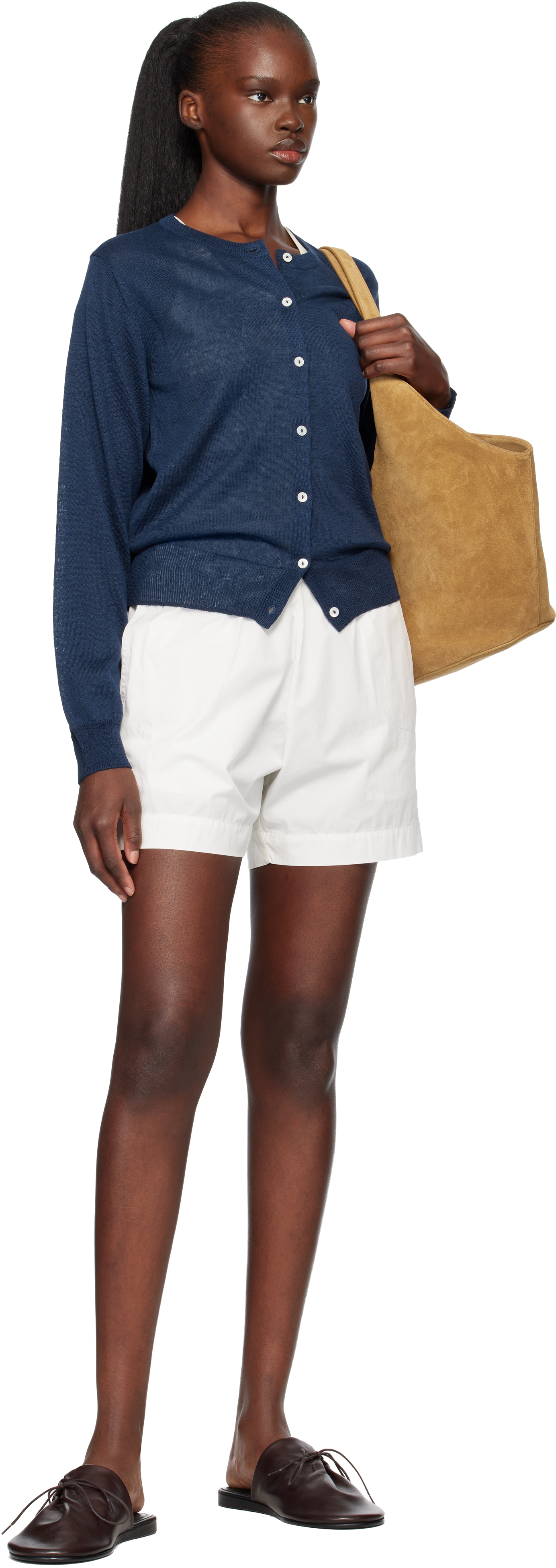 Navy Rola Linen Cardigan