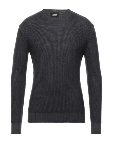 Man Sweater Charcoal Size 44 Merino Wool