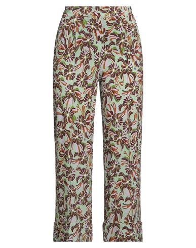 Woman Pants Light green Size 4 Viscose, Elastane
