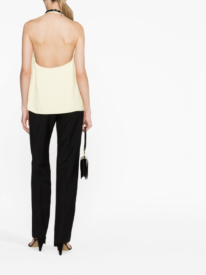 - Halterneck Open-back Top
