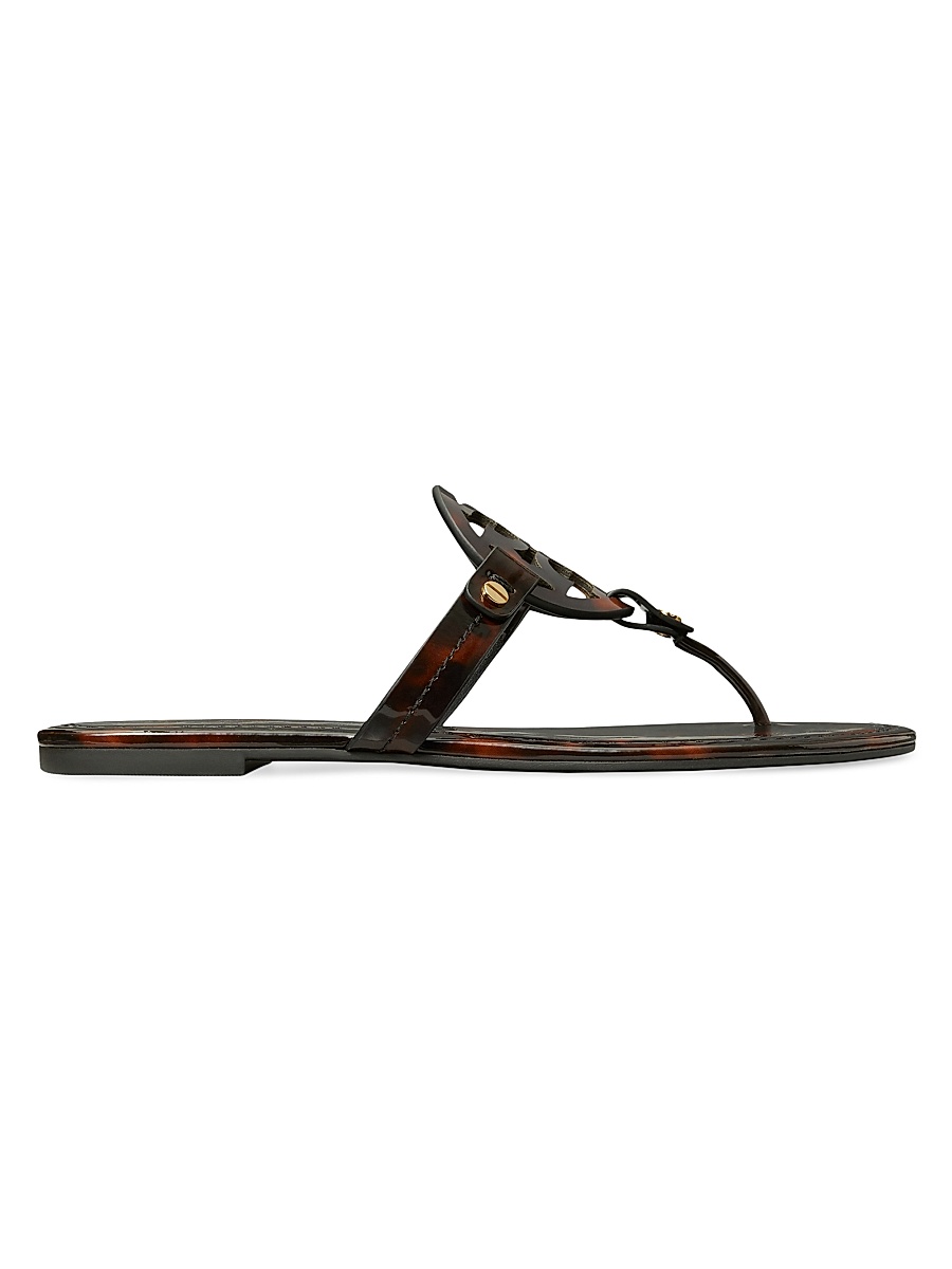 Women's Miller Patent Leather Sandals - Tortoise
