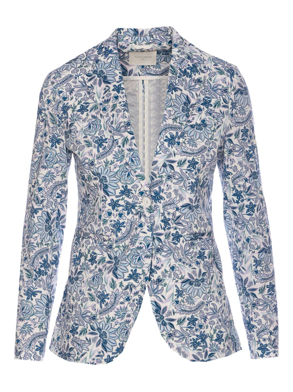 Circolo 1901 floral-print blazer - Blue
