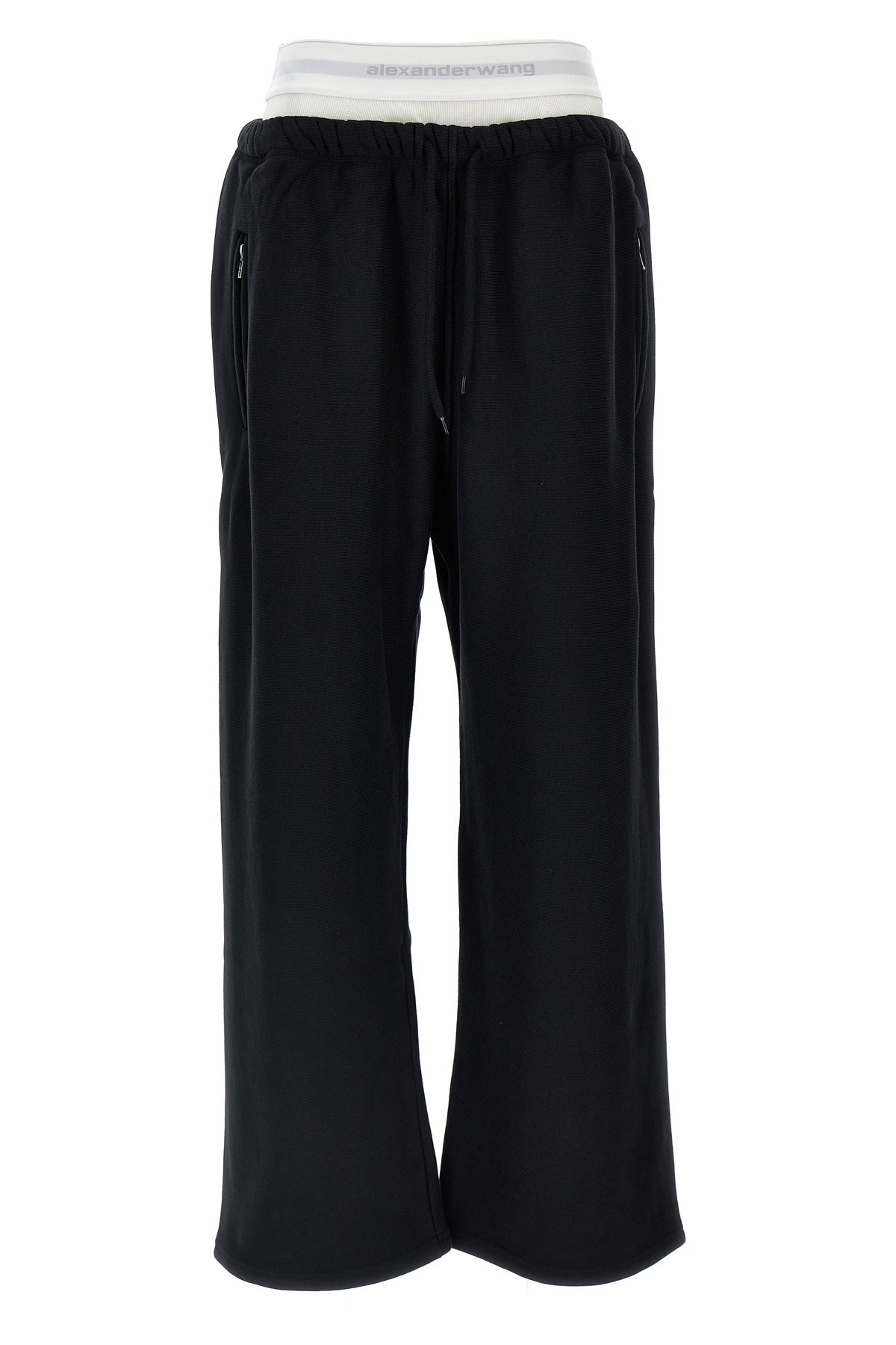 'Wide Leg W/ Logo Elastic Exposed Brief' Joggers