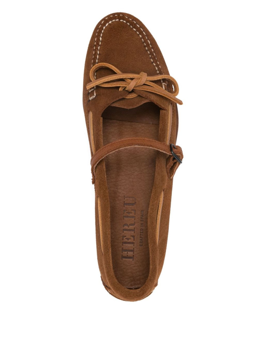 - Lorea Suede Leather Loafers