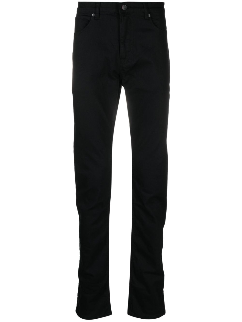 Mid-rise slim-fit jeans - Black