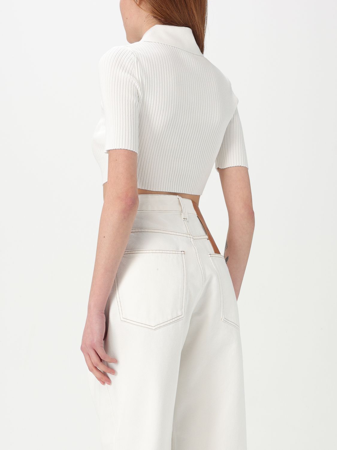 Polo Shirt COURRÈGES Woman color White