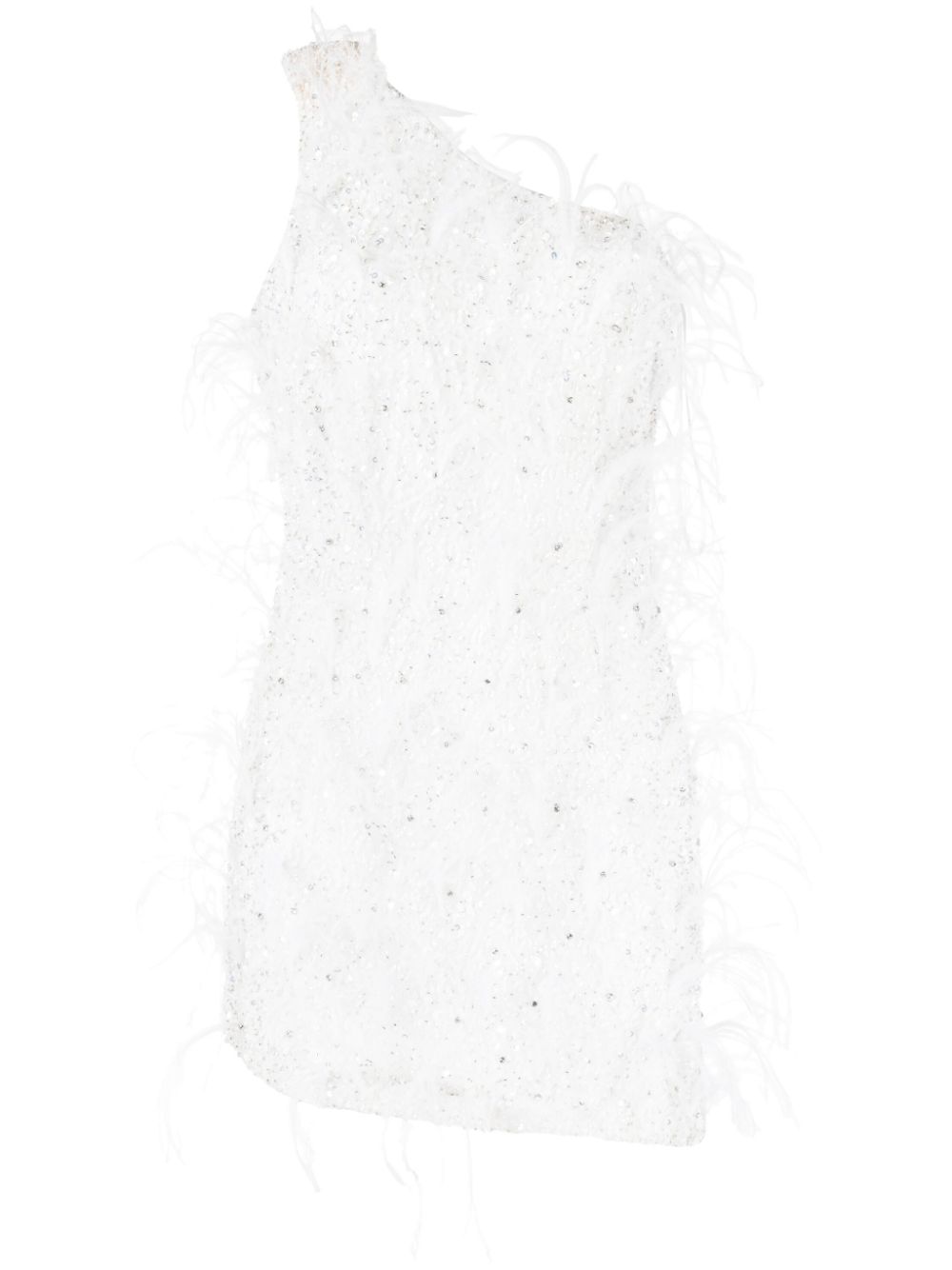 Sina Embellished One Shoulder Mini Dress