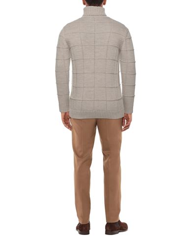 Man Turtleneck Beige Size XXL Cotton, Wool, Viscose, Polyamide