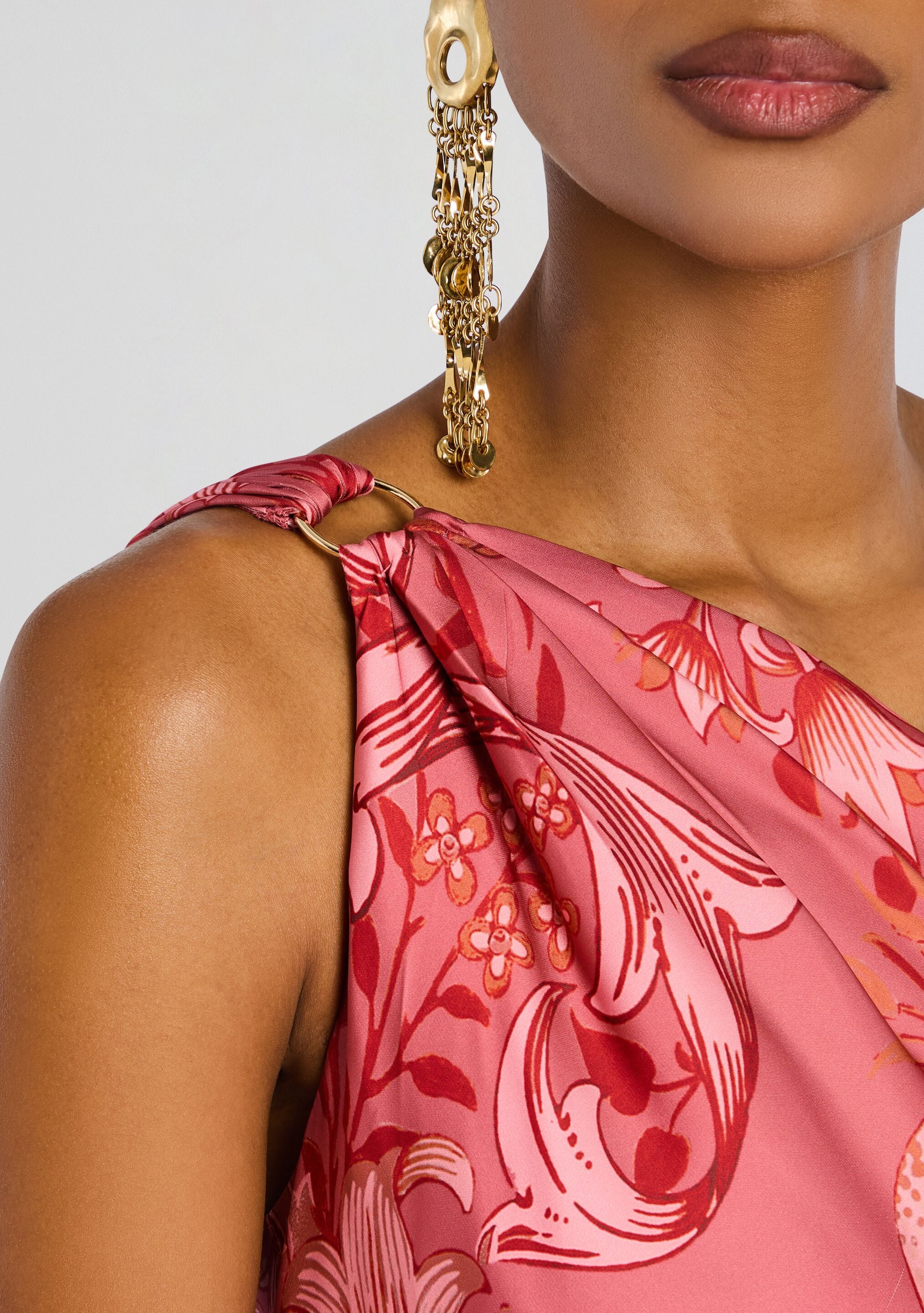 One Shoulder Sash Dress