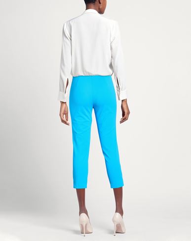 Woman Pants Azure Size 6 Polyester, Elastane