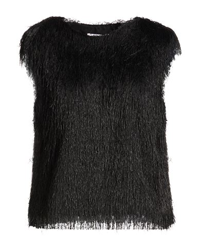 Woman Top Black Size 8 Polyester