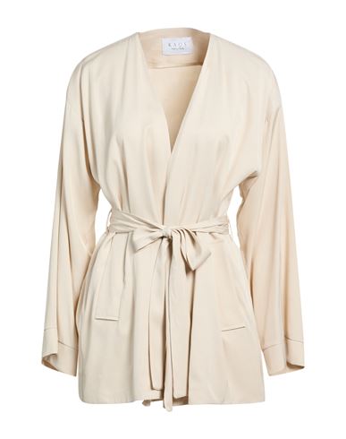 Woman Jacket Beige Size 12 Viscose