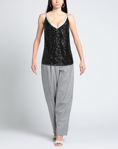 The Nina Studio Woman Top Black Size 2 Polyester