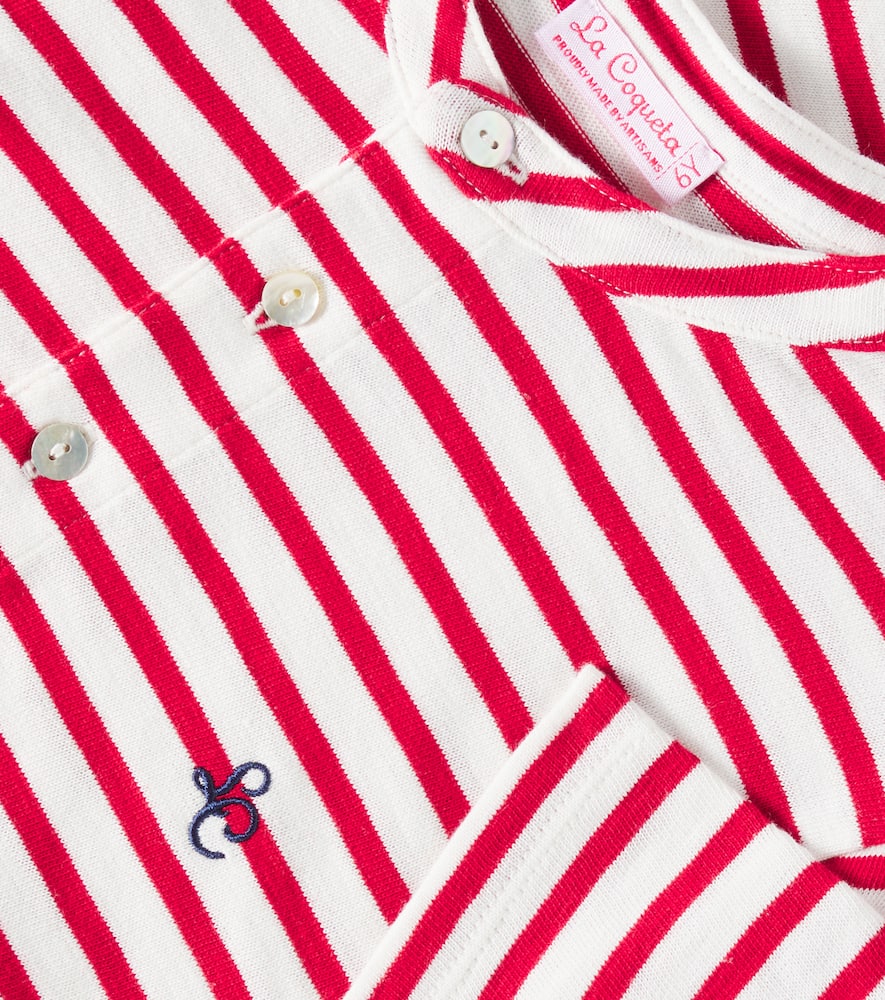 Alcon striped cotton polo shirt