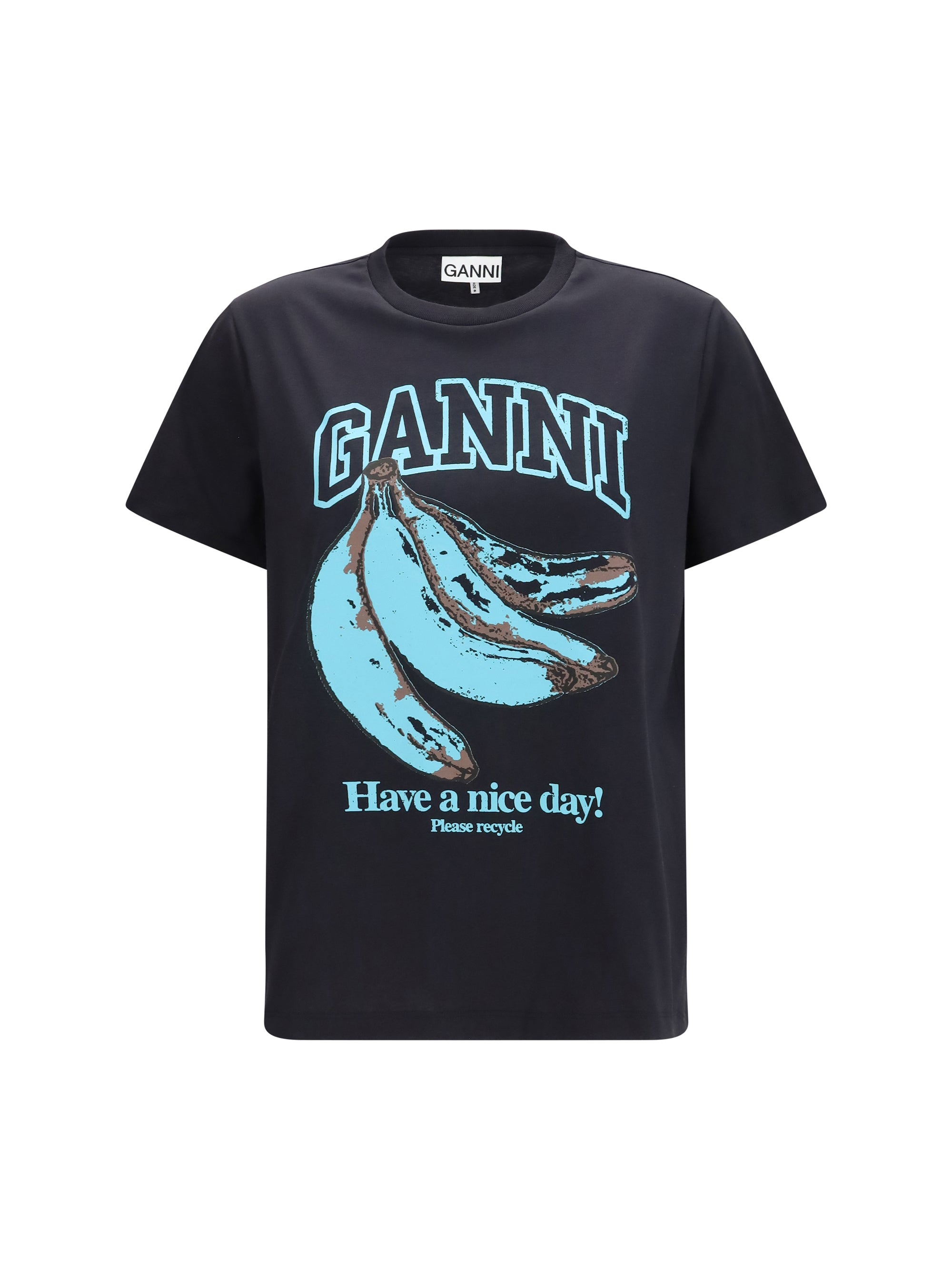 Banana Graphic Print T-Shirt — Black