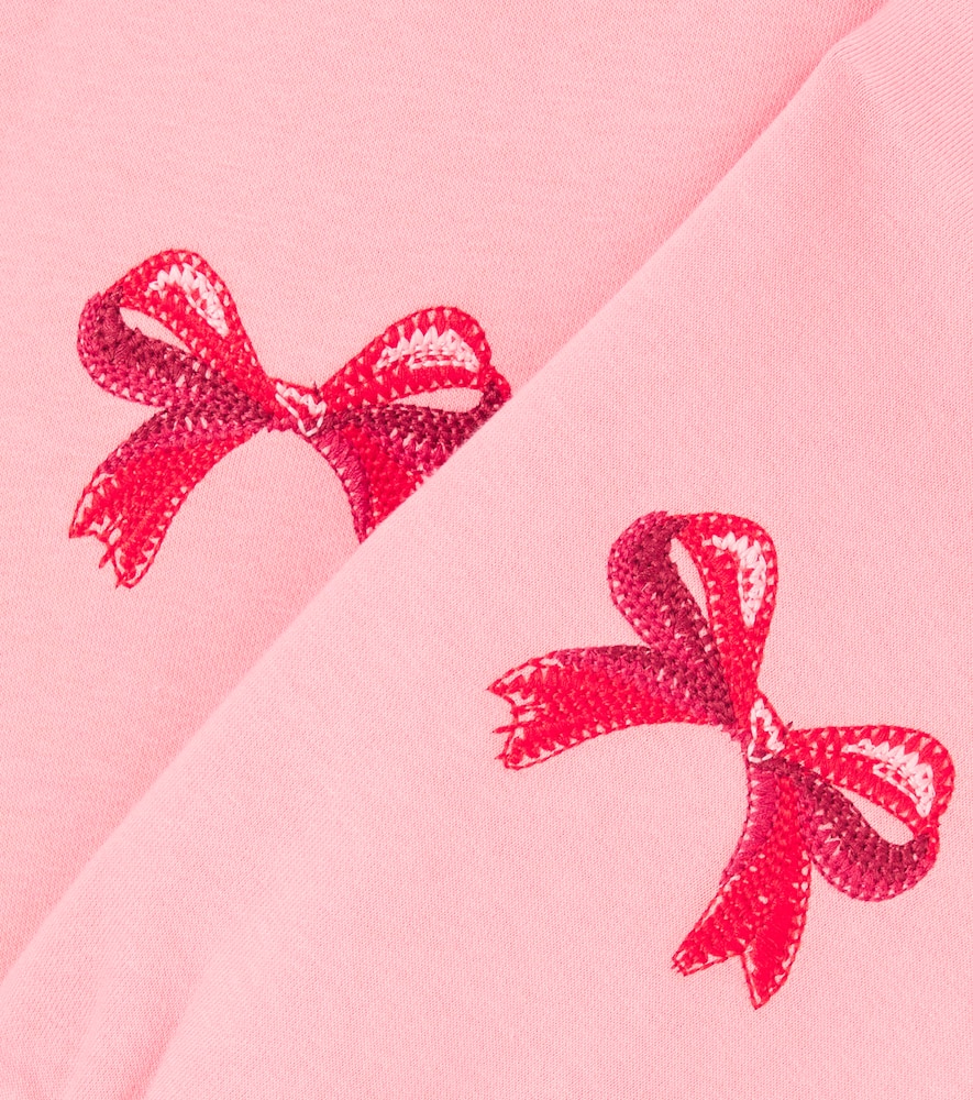 Konges Sløjd Lou Bow embroidered cotton-blend sweatpants