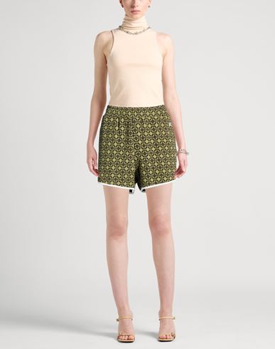 Woman Shorts & Bermuda Shorts Military green Size S Organic cotton, Elastane