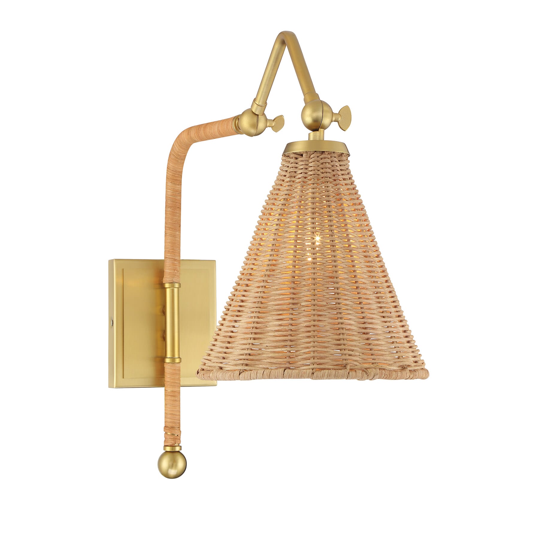 Linell 1-Light Wall Sconce in Warm Bra
