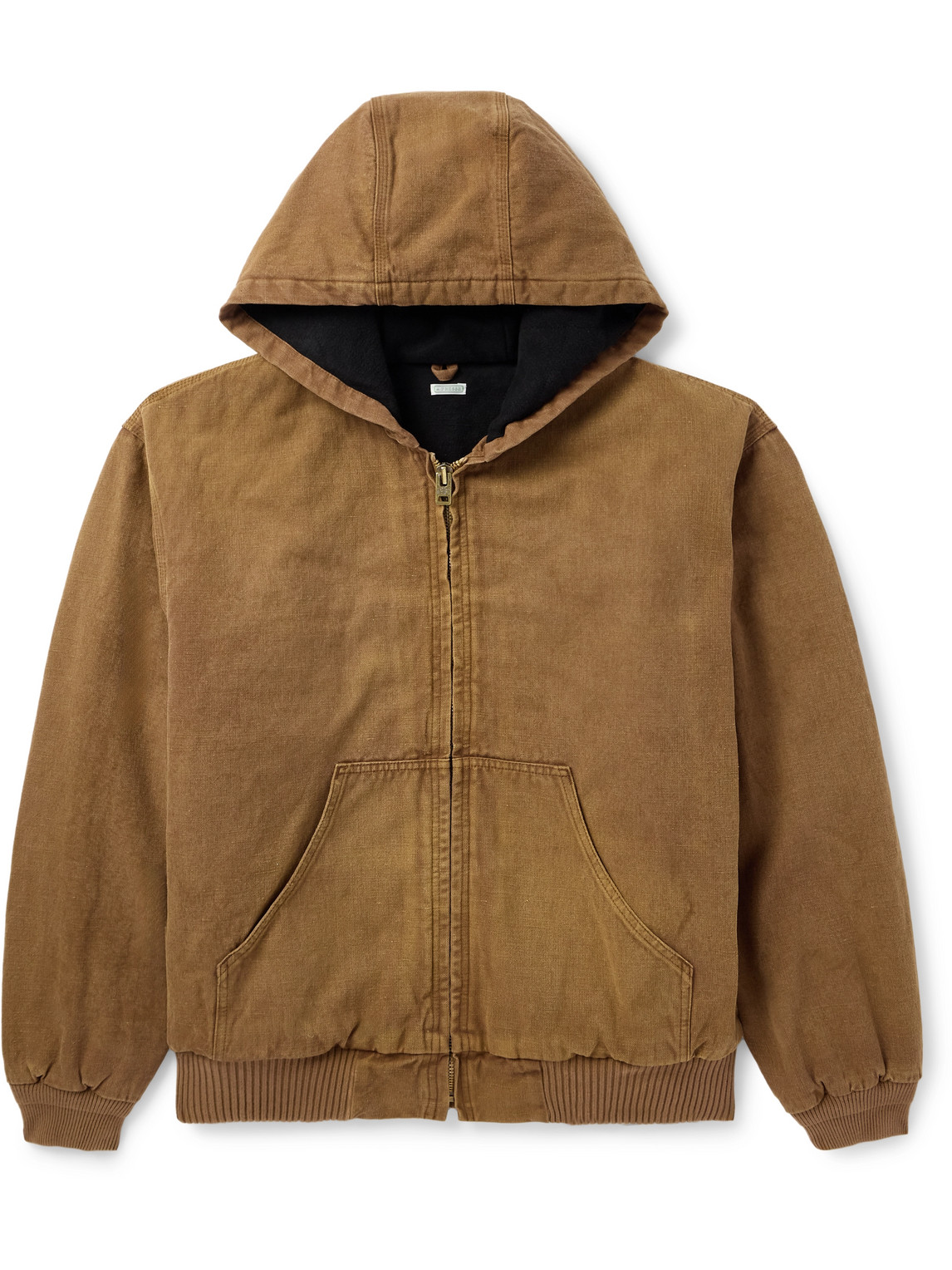 Cotton, Hemp and Silk-Blend Canvas Hooded Jacket
