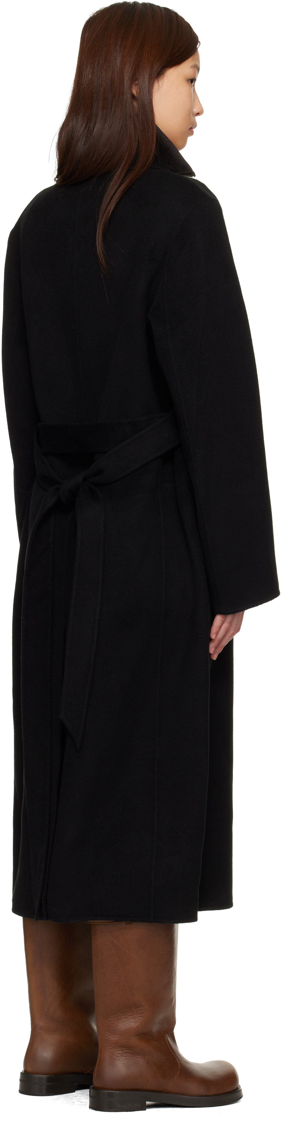 Black Double-Breasted Coat