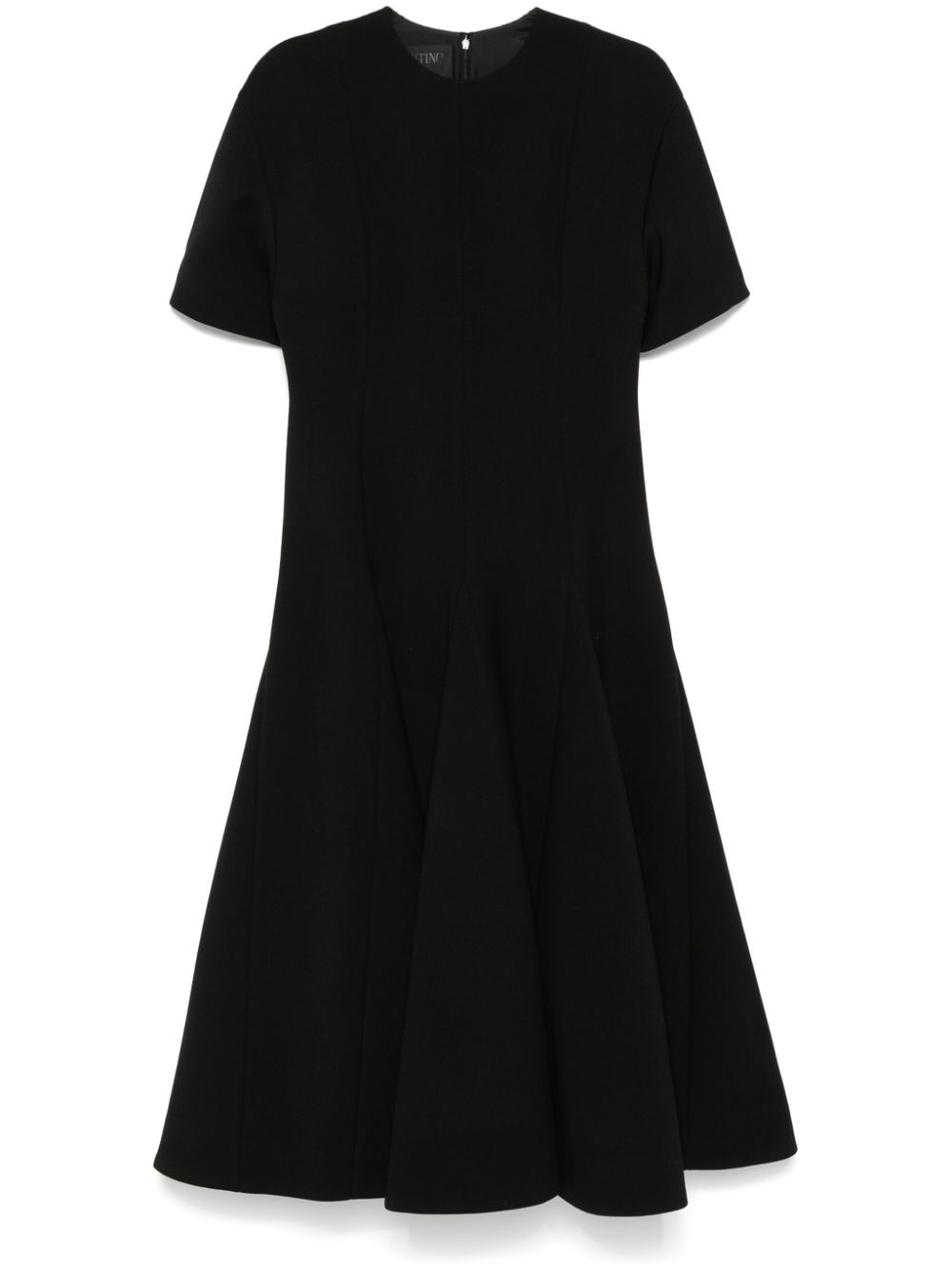 Flared midi dress - Black