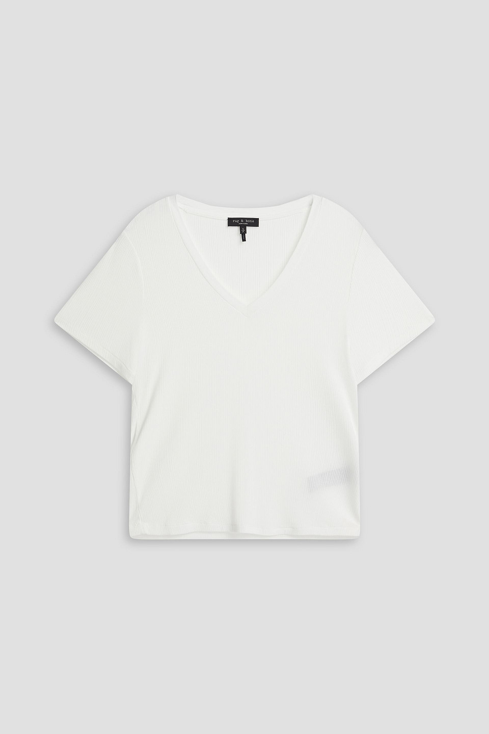 Rag & bone - Luca ribbed modal-blend jersey T-shirt - White - M