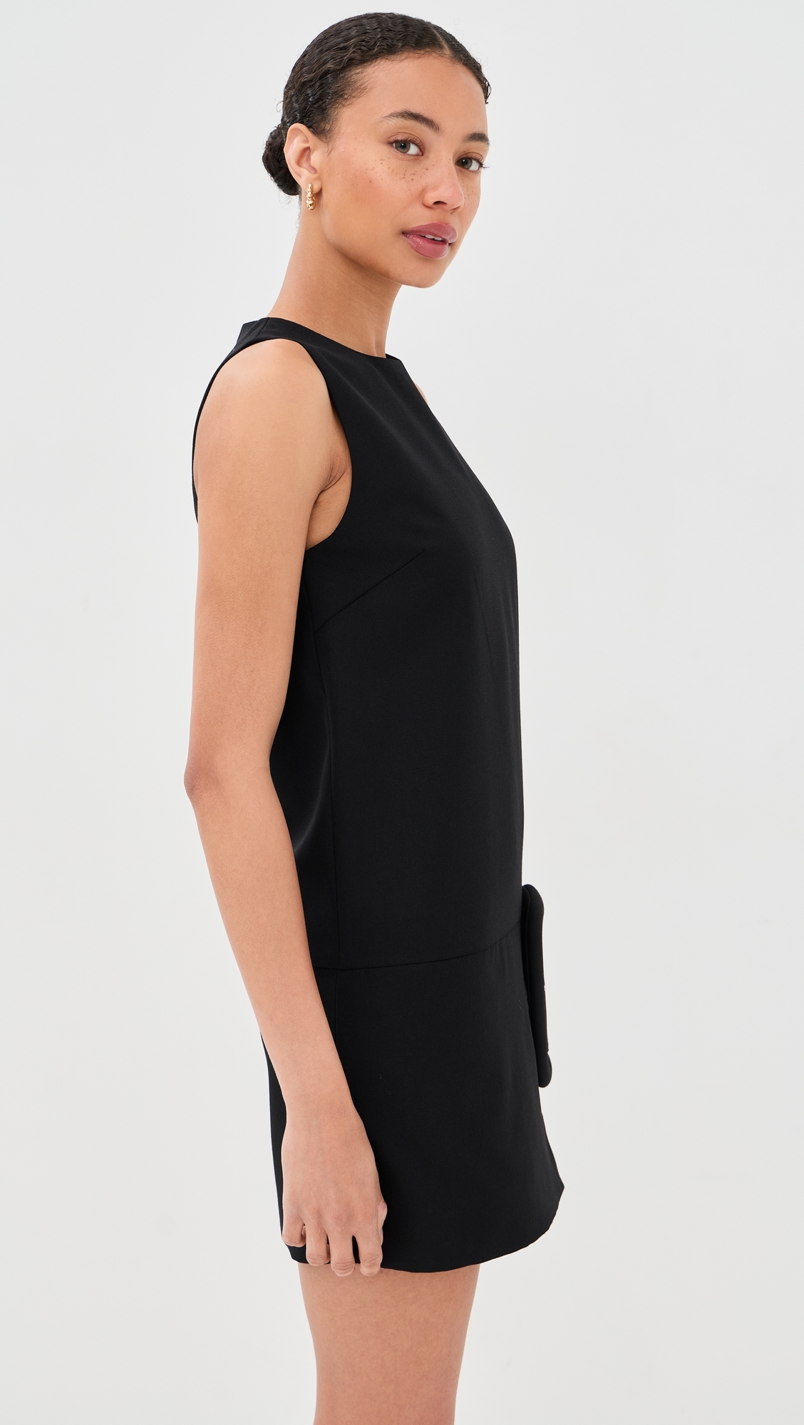 Big Buckle Belt Mini Dress Noir