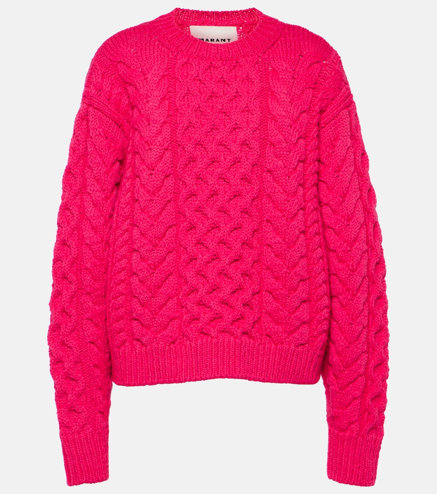 Jake cable-knit wool-blend sweater