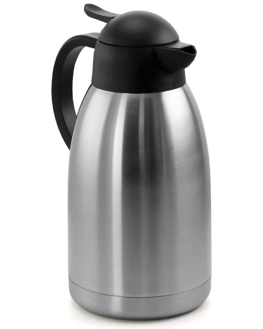 2L Silver Stainless Steel Thermal Beverage Carafe