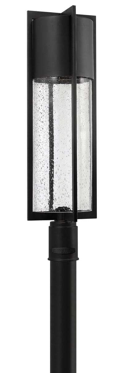 Black LED Post Top Pier Mount from the Shelter Collection